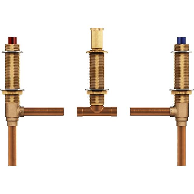 Moen Brass Two Handle 3-Hole Roman Tub Valve Adjustable 1/2-Inch CC Connection  4792