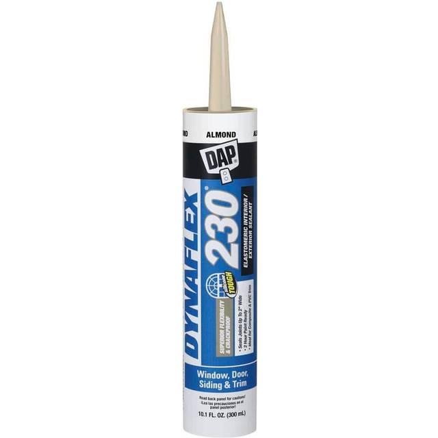 DAP 18288 DYNAFLEX 230 Premium Elastomeric Interior and Exterior Sealant  10.1 oz  Almond  10 Ounces