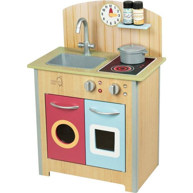 Teamson Kids - Little Chef Porto Classic Interactive Wooden Play Kitchen, Wood