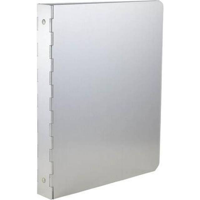 JAM PAPER Aluminium 1 inch Binders - Silver 3 Ring Aluminum Binder - Sold Individually