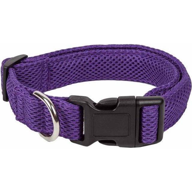 Pet Life CL14PLLG Aero Mesh 360 Degree Dual Sided Comfortable & Breathable Adjustable Mesh Dog Collar, Purple - Large