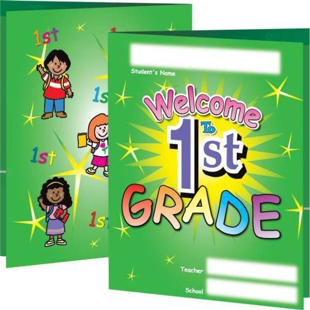 Really Good Stuff Welcome to First Grade Folders - 12 folders