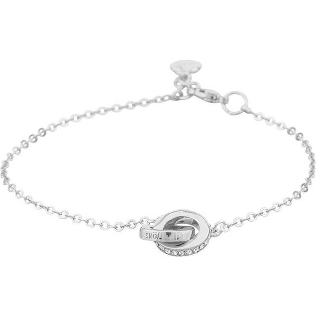Snö of Sweden Connected Chain Bracelet Silver/Clear