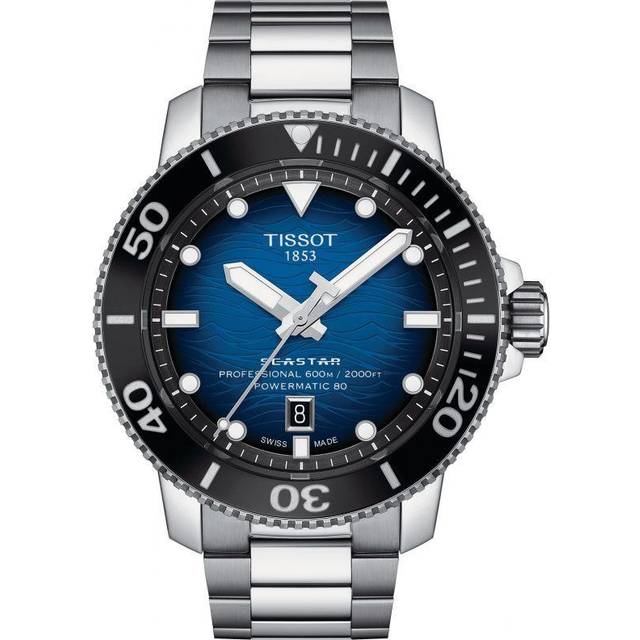 Tissot Seastar 2000 Professional Powermatic 80 Blue Dial Diver's T120.607.11.041.01 T1206071104101 600M Men's Watch blue
