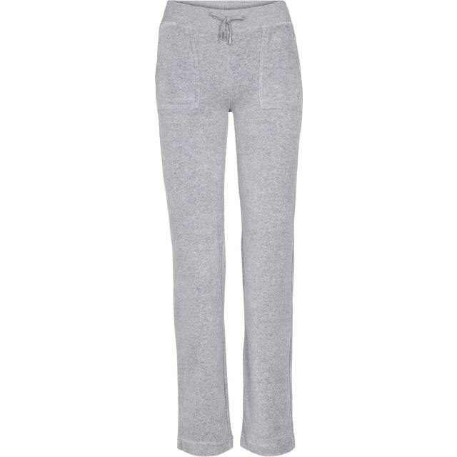 Juicy Couture Del Ray Classic Velour Pant Silver Marl M