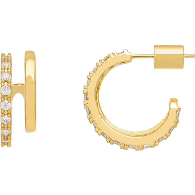 Estella Bartlett The Edit Double Hoop Earrings