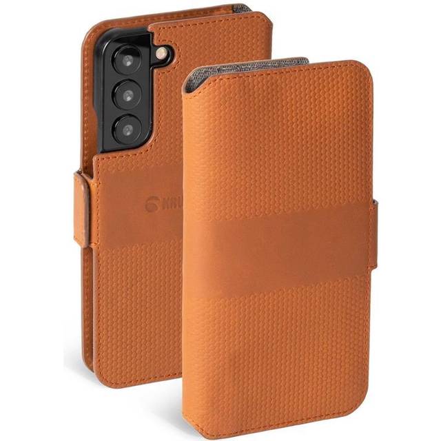 Krusell Leather Phone Wallet Galaxy S22 Svart