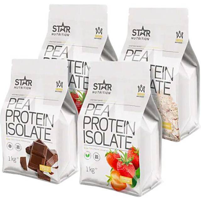 Mix&Match: 4 x Pea Protein Isolate Ärtproteinisolat 1 kg