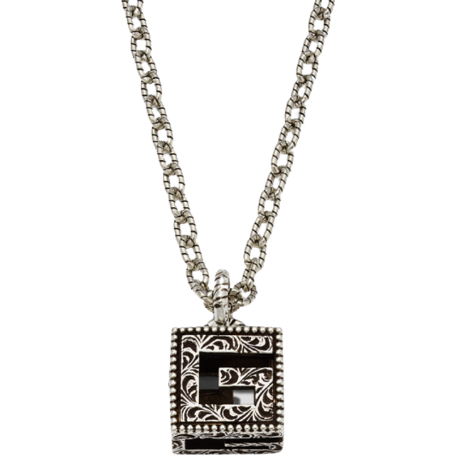 Gucci G Cube Silver Pendant