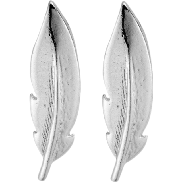 ChloBo 925 Sterling Silver Feather Cuff Earrings SEST728