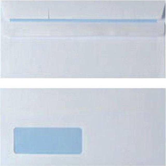 DL Window Envelope 90gsm White Self Seal (1000 Pack)