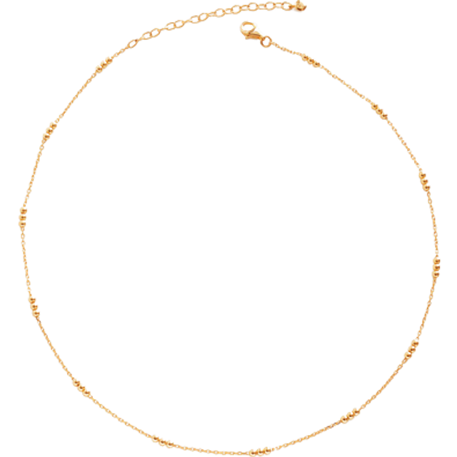 Monica Vinader Triple Beaded Choker Necklace, Gold