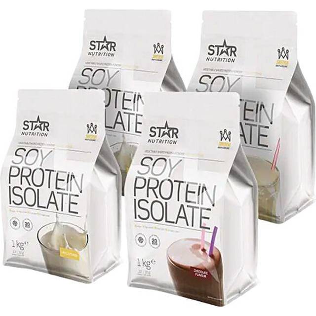 Mix&Match: 4 x Soy Protein Isolate Sojaproteinisolat 1 kg