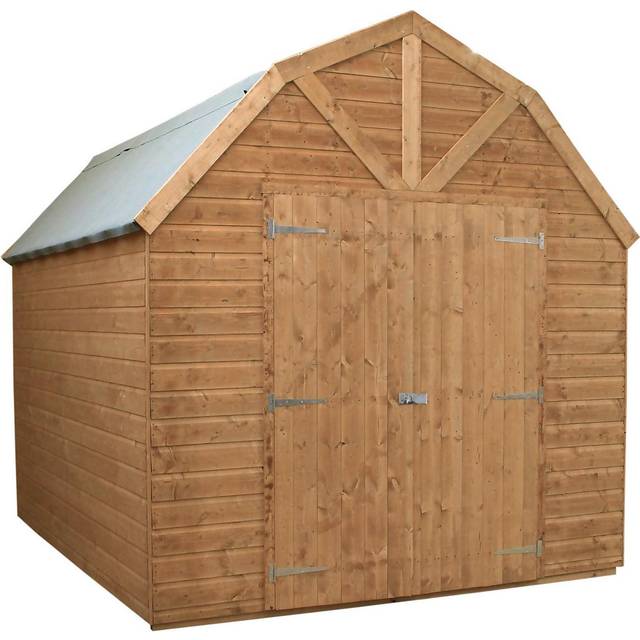 Waltons - 8 x 8 Wooden Garden Workshop Shed Dutch Barn Shiplap Storage Sheds
