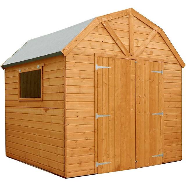 Mercia Premium Shiplap Timber Dutch Barn - 8 x 8ft - Natural