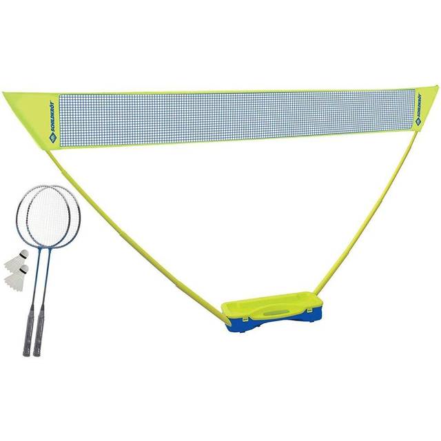 Schildkröt badmintonset compact, inklusive nät, 2 klubbor och 2 bollar, praktisk plastväska, 970992