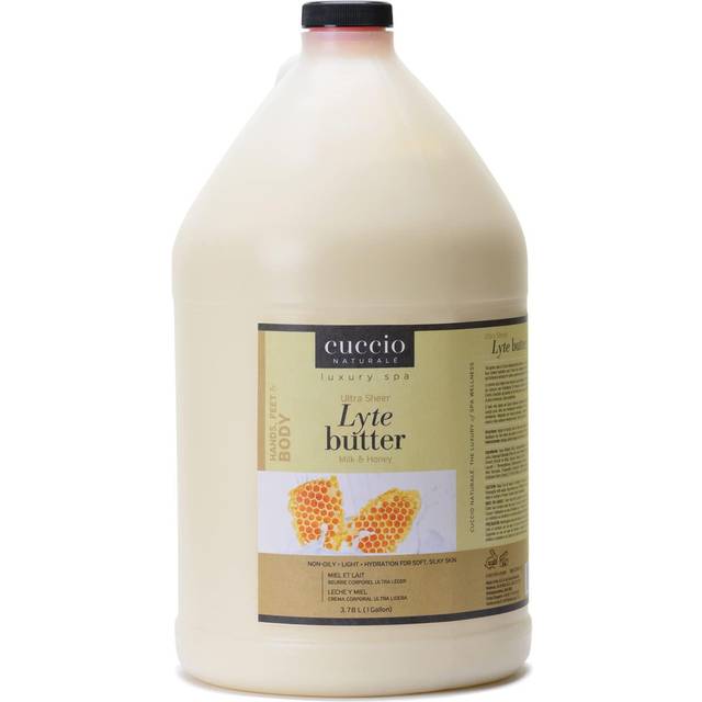 Cuccio - Ultra Sheer Lyte Butter - Milk and Honey - for Unisex - Body Butter - 1 Gallon