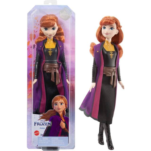 Disney Frost-leksaker, Anna-modedocka med karakteristiska kläder och accessoarer inspirerade av Disneys Frost 2, presenter till barn, HLW50
