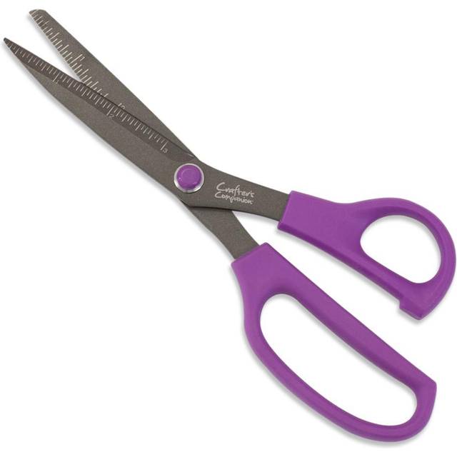 Sharp Craft Scissors for Adults - Japanese Precision Stainless Steel Blades - Non-Stick Teflon Coated - Ergonomic Design - Perfect for Paper, Card,