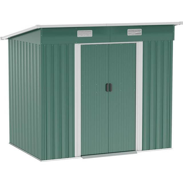 Outsunny 7 x 4ft Outdoor Garden Storage Shed for Backyard Patio Green | TJ Hughes