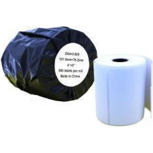 Compat Zebra 101.6mmx76.2mm White Shipping Label Roll 500 25mm Core
