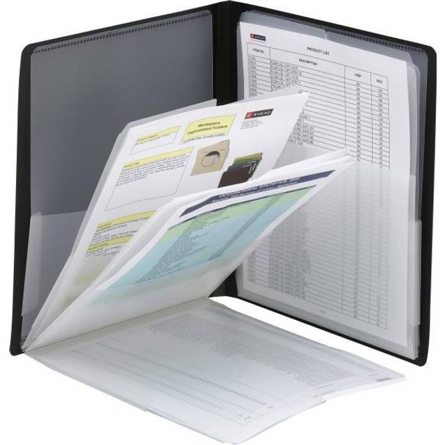 Smead Organized Up Multi Pocket Organizer  Eight Pockets  Letter Size  Black