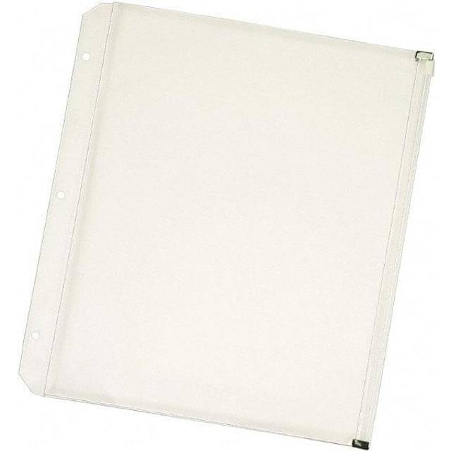 Cardinal 14201 Zippered Binder Pockets  11 x 8 1/2  Clear (Pack of 3)