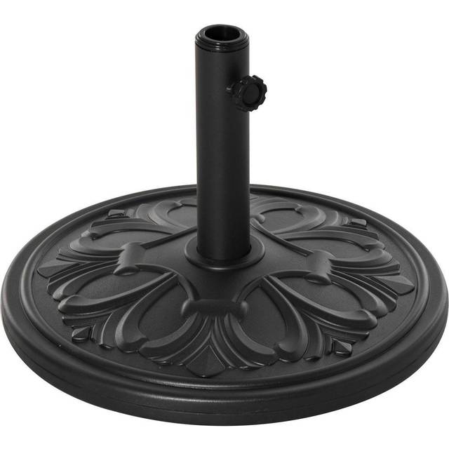 Outsunny 13KG Round Parasol Base Heavy Duty Cement Stand Umbrella Holder Garden | TJ Hughes