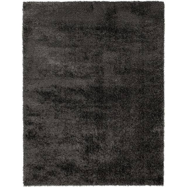 Fluffy Rug Charcoal Shaggy Crushed Velvet Living Bed Room Floor Area Carpet Rugs