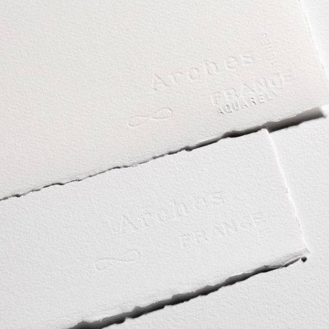 Arches : Aquarelle : 300lb : 640gsm : 22x30in : 56X76cm : 1 Sheet : Hot Pressed