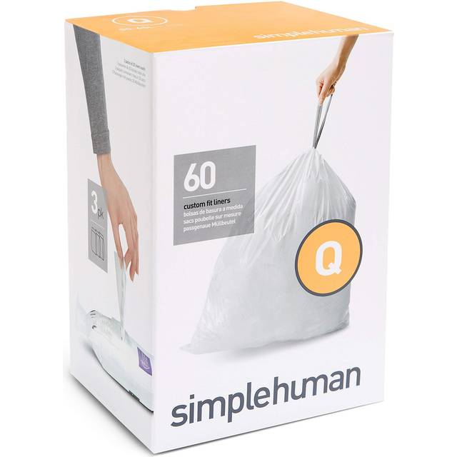 simplehuman Bin Liners, Code Q, Pack of 60