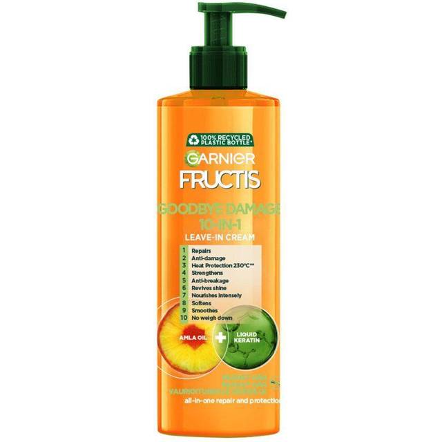 Garnier - Fructis Damage Eraser Keratin Filler 10-I-1 Leave-In For Damaged Hair 400 Ml - Transparent