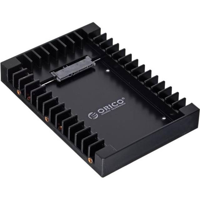 ORICO 2,5 tum till 3,5 tum intern hårddisksadapter, konverterare, installationsram, för 2,5 tums SATA HDD eller SSD från 7/9,5/12,5 mm, ingen kabel krävs (1125SS) (1 styck)
