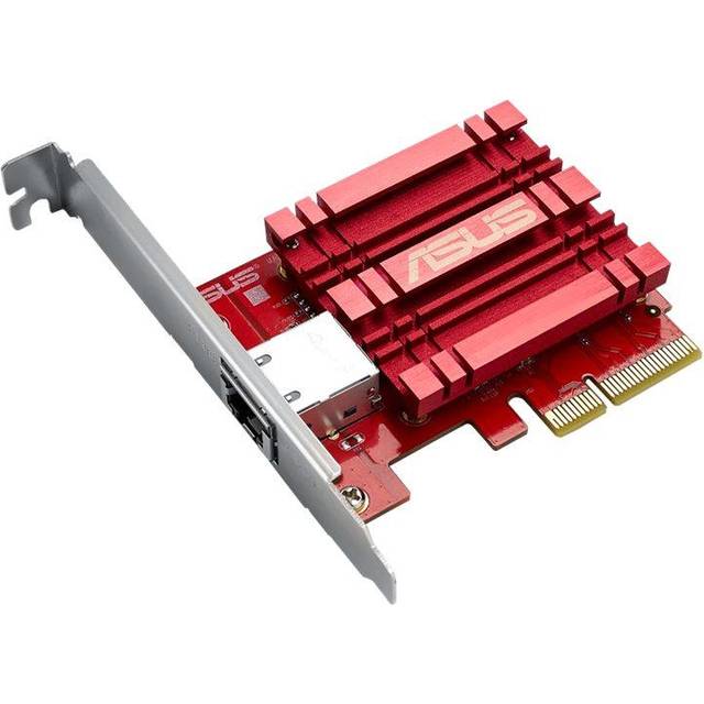 ASUS XG-C100C 90IG0440-MO0R00 Nätverkskort, Röd, Silver