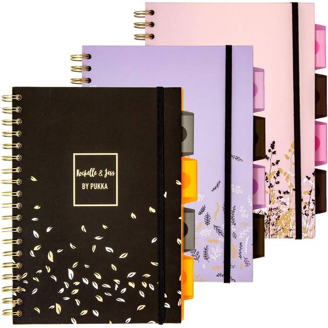 Pukka Pad Rochelle & Jess B5 Project Book Assorted - Pack 3