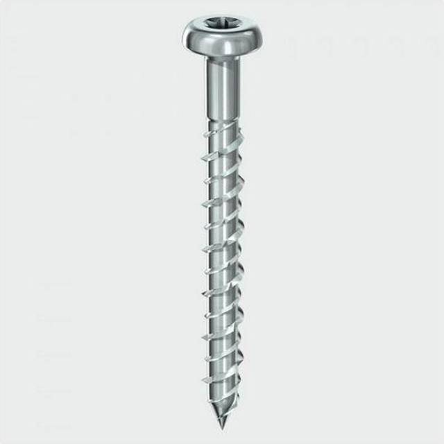Timco - Masonry Screws Pan Head Silver - 6.0 x 60