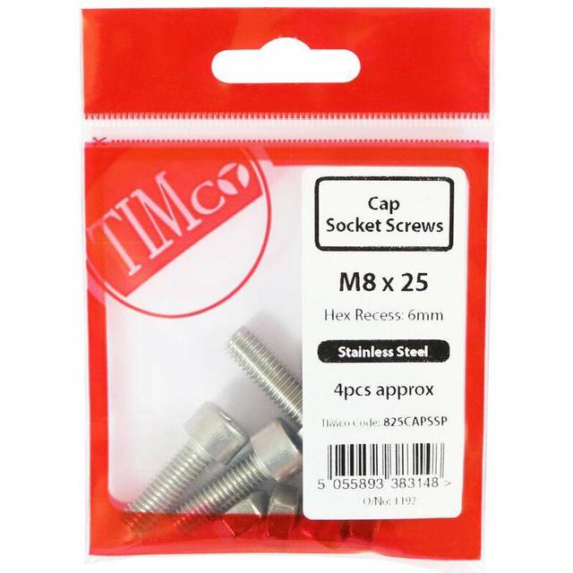 Cap Socket Screws DIN912 A2 Stainless Steel - M8 x 25 - Timco