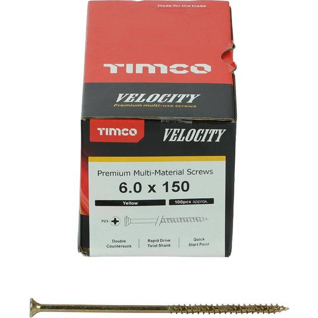 Timco Multi-Purpose Countersunk Velocity Screw - 6.0 x 150 (100 pack)