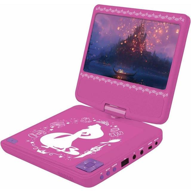 Lexibook Disney Princess Portable Dvd Player, Pink