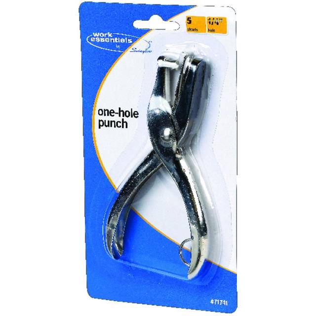 "Swingline 1-Hole Punch-.25"", 5 Sheet Capacity"