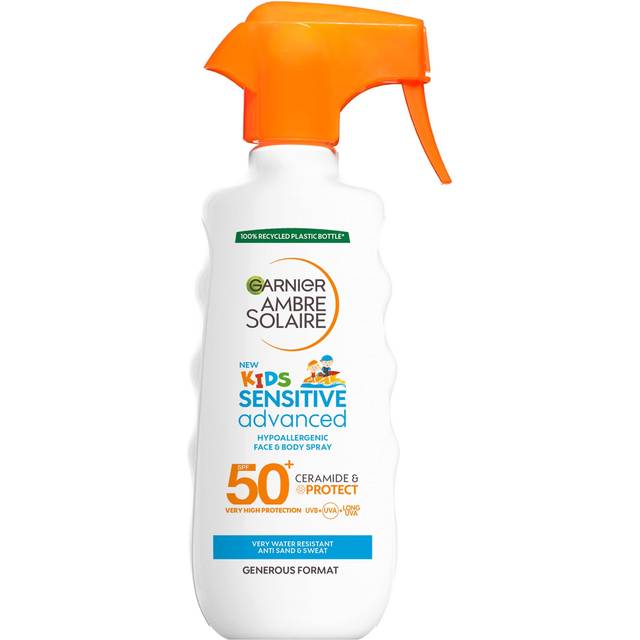 Garnier Ambre Solaire Sensitive Advanced Skyddande spray för barn SPF 50+ 270 ml