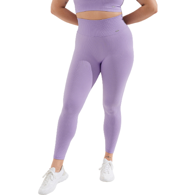 Shadow Grey Ribbed Seamless Tights