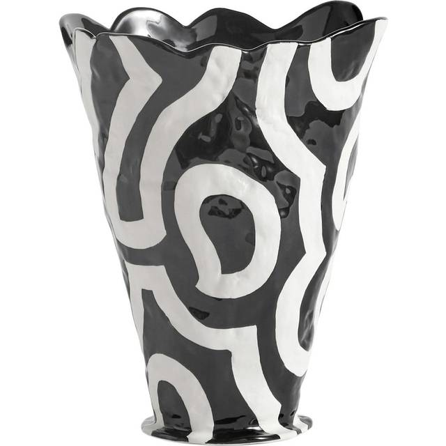 HAY Jessica Hans Shadow vas 25 cm Svart-vit