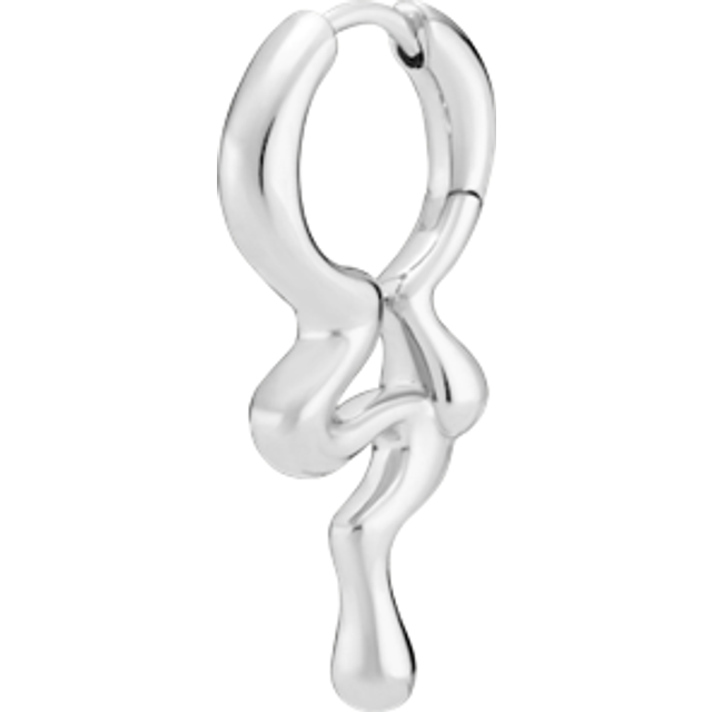Maria Black Silver Maya Huggie Single Earring - Silver - UNI