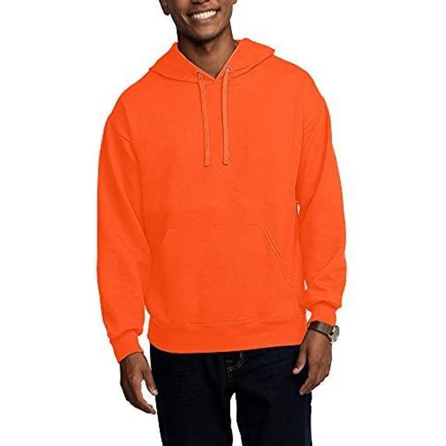 Fruit of the Loom Eversoft Fleece Hoodies  Moisture Wicking & Breathable  Hooded Sweatshirt  Navy Pullover  X-Large