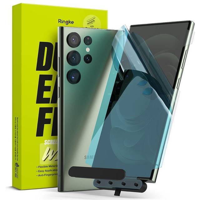 Ringke Dual Easy Wing Samsung Galaxy S23 Ultra 5G Skärmskydd - 2 St. - Klar