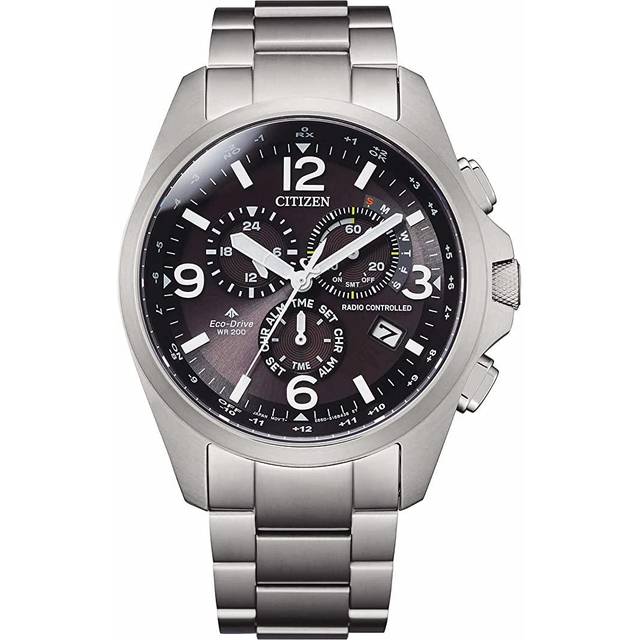 Citizen Promaster Sky Mens Silver Watch CB5920-86E Stainless Steel (archived) - One Size