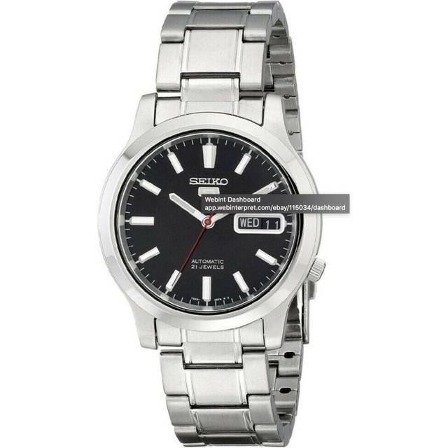 Refurbished Seiko Black Dial Automatic SNK795K1 Men's Watch