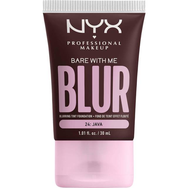 NYX Professional Makeup Mjukgörande Foundation med medelhög täckning och matt finish, upp till 12 timmars vård och fukt, med niacinamider, bar med mig, färg: Java, 1 x 30 ml