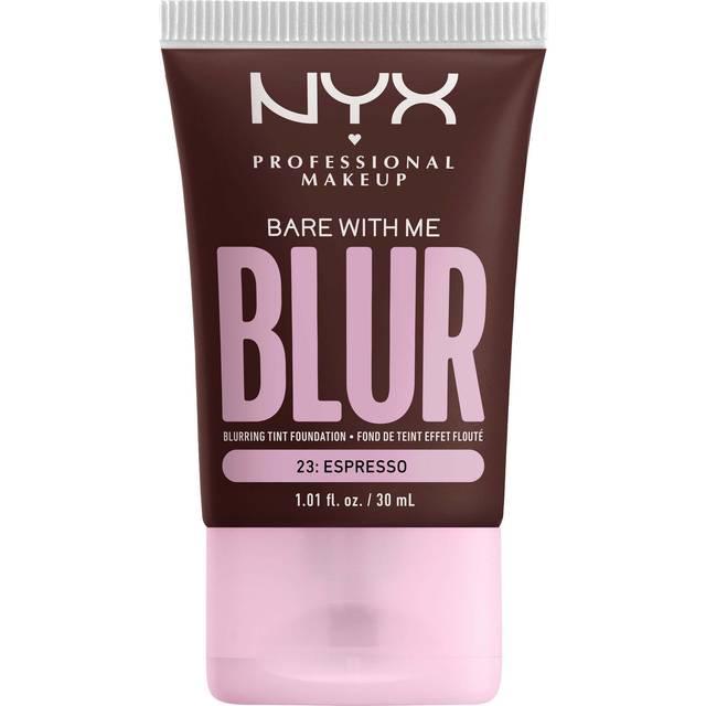 NYX Professional Makeup Skämtande foundation med medelhög täckning och matt finish, upp till 12 timmars vård och fukt, med niacinamider, bar med mig, färg: Espresso, 1 x 30 ml